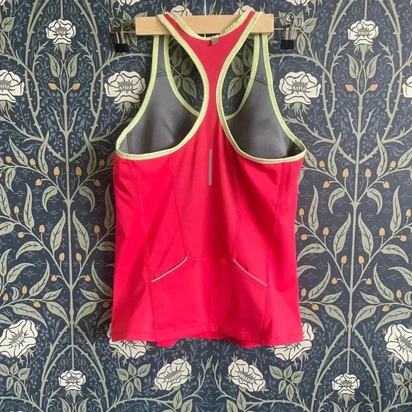 Nike Dri Fit Racerback Built In Sports Bra Tank Pink - Picture 2 of 12